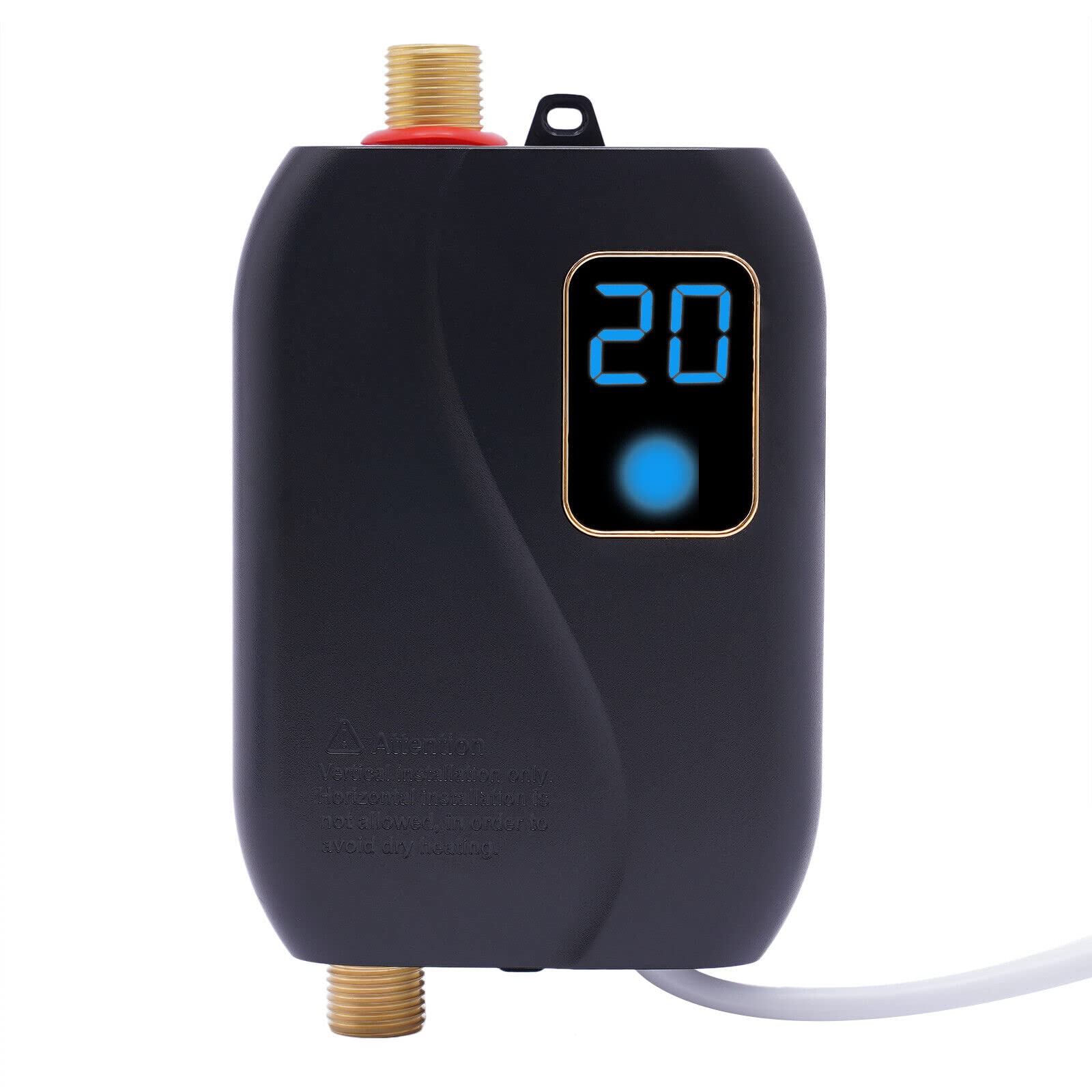 Scaldabagno Elettrico ad Accumulo Sotto Lavello Per Cucina, Compatto, Facile da usare, Per Cucina, Garage,Riscaldamento Rapido, Leggero E Moderno Design 220V 3800W
