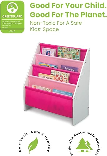 Miniatura 3 de Delta Children - Estantería con estantes para niños - Almacenamiento de fácil acceso para revistas o libros de colorear - Ideal para salas de juegos