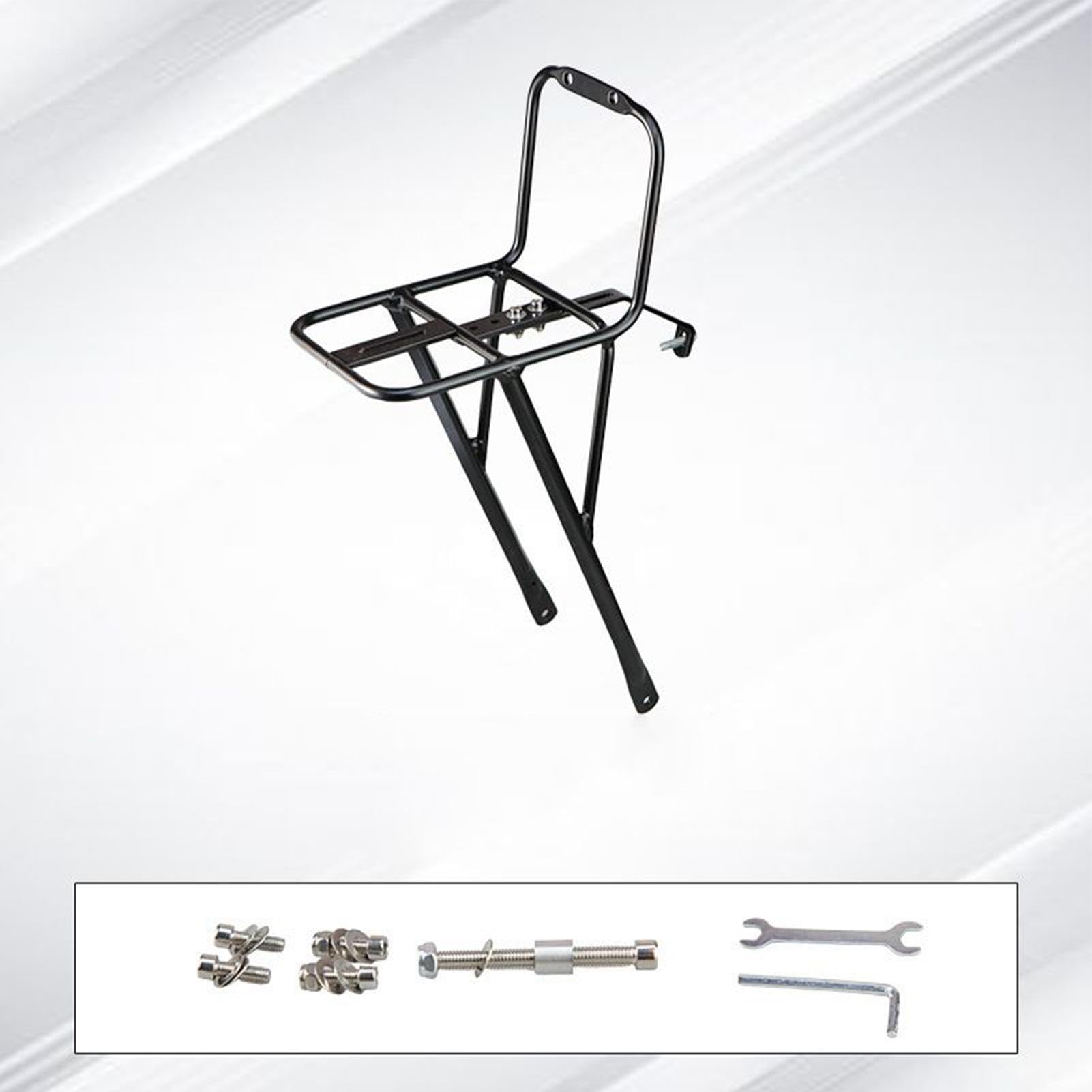 Porte-bagages pour vélo - Porte-vélos portable - Support en acier réglable - Support de charge stable pour charges - Design facile à installer avec supports antidérapants