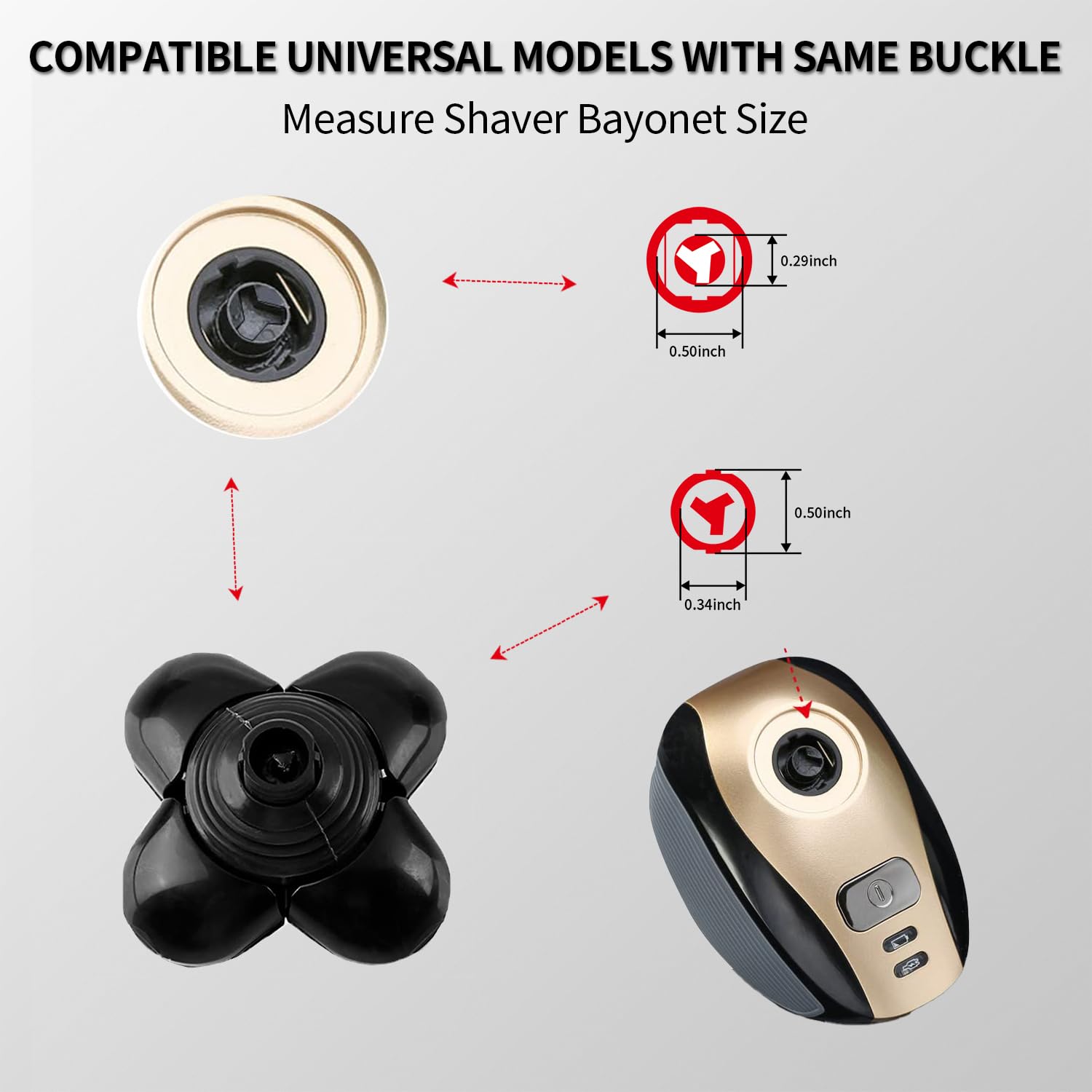 Head Shaver Replacement Heads Shaver Replacement Blades Refills Compatible with Freebird Shaver (1) - Image 2