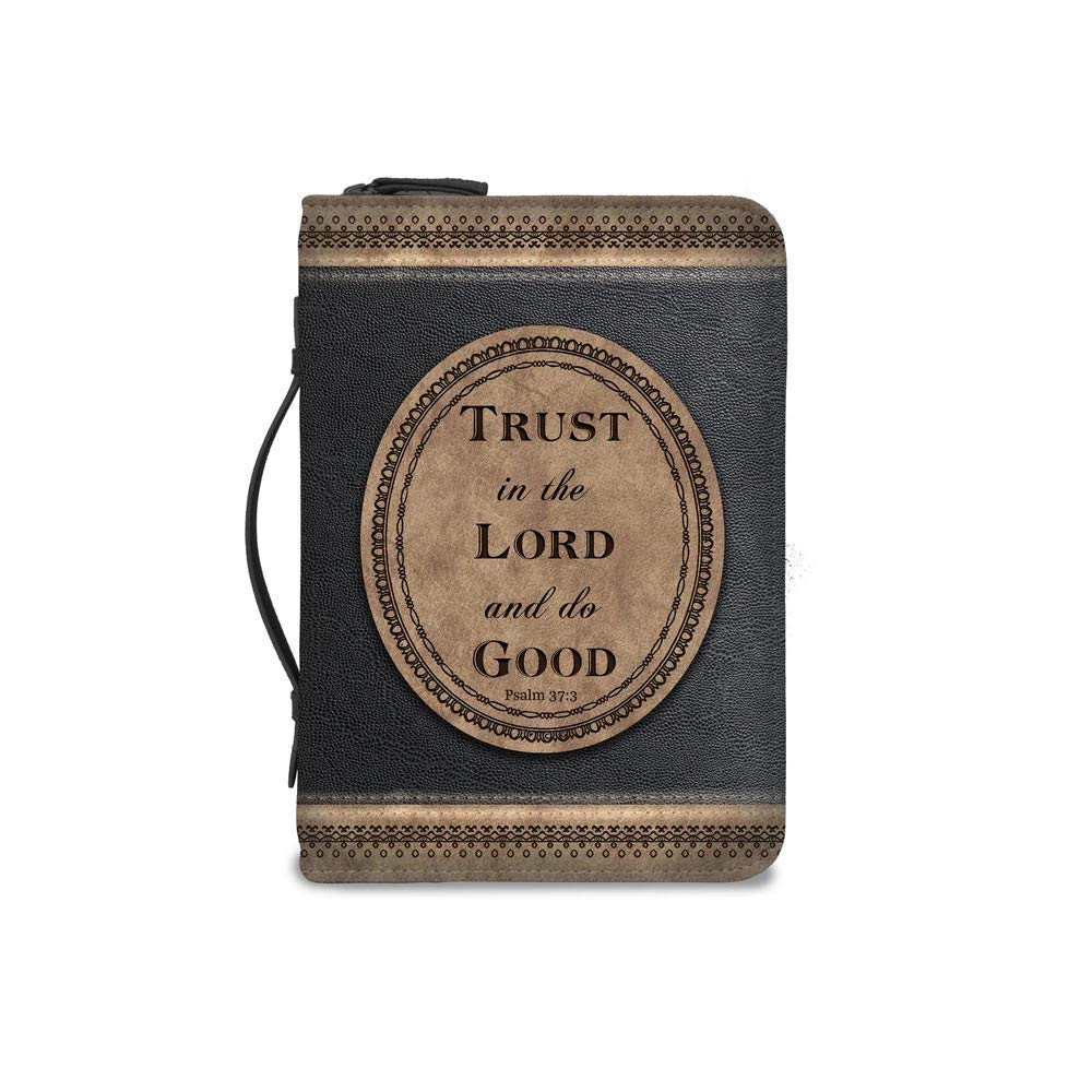 Divinity BoutiqueDivinity Boutique 28370 Divine Details Trust Bible Cover, Medium, 9-inch Height, Brown and Black