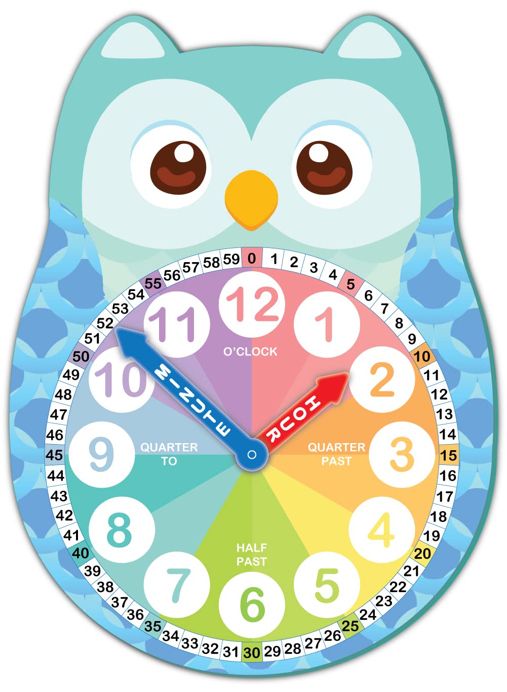 Nourish Learning Clock for Kids - Kids Learn to Tell Time Easily - 14.5 x 10.5 Inches (B0B857F5WY) Amazon Price History, Amazon Price Tracker