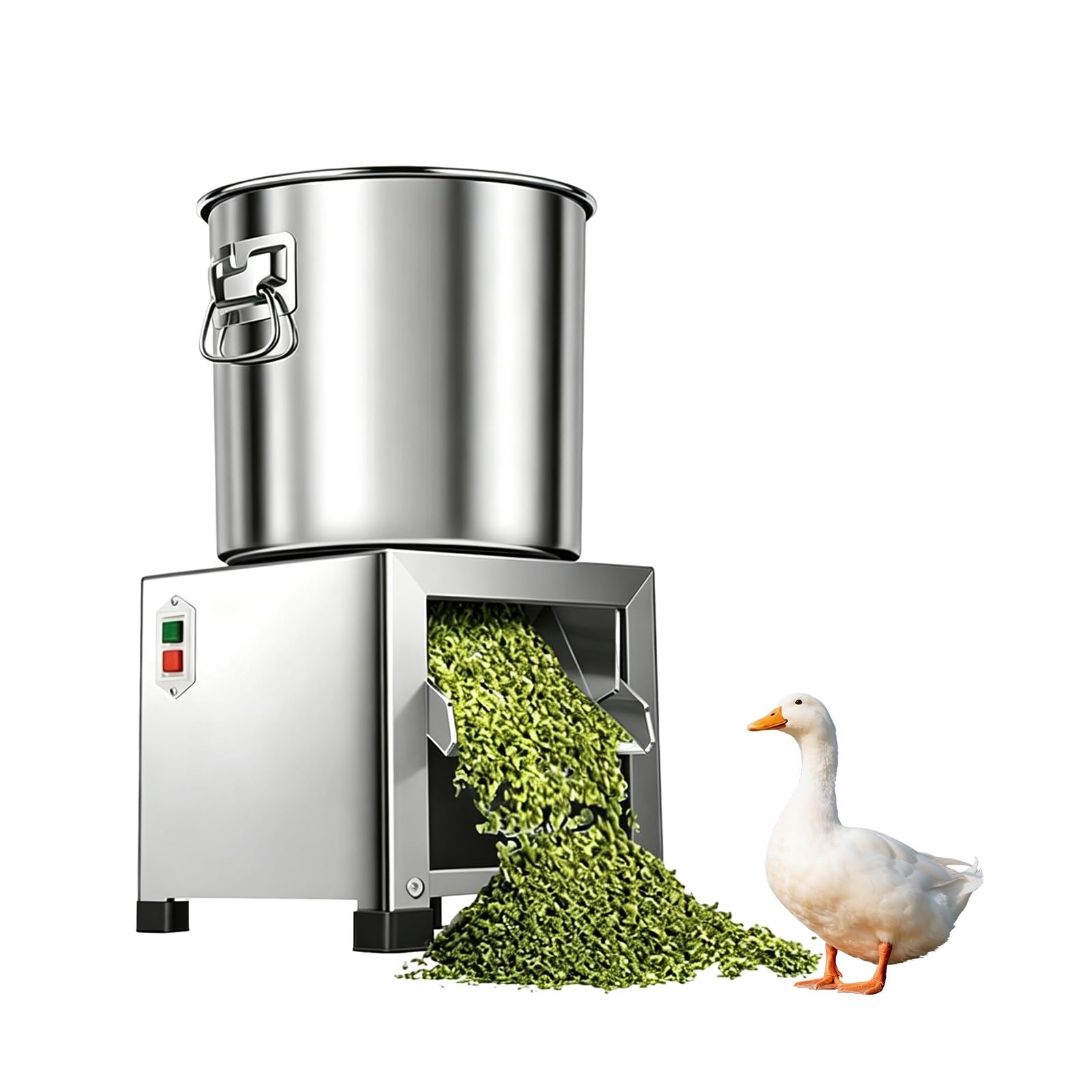XYFGODEM Electric Vegetable Chopper for Poultry – Stainless Food Crusher 3500RPM with 4 Blades, 150 kg/h for Farm and Ranch