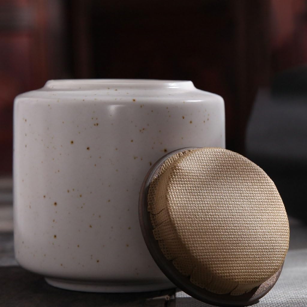 Ceramiczny Caddy do herbaty Retro zapieczętowany ceramiczny herbata słoik pudełko do pakowania herbaty puste pudełko na prezent duży rozmiar retro rustykalny czerwony i biały Pu'er zielona herbata
