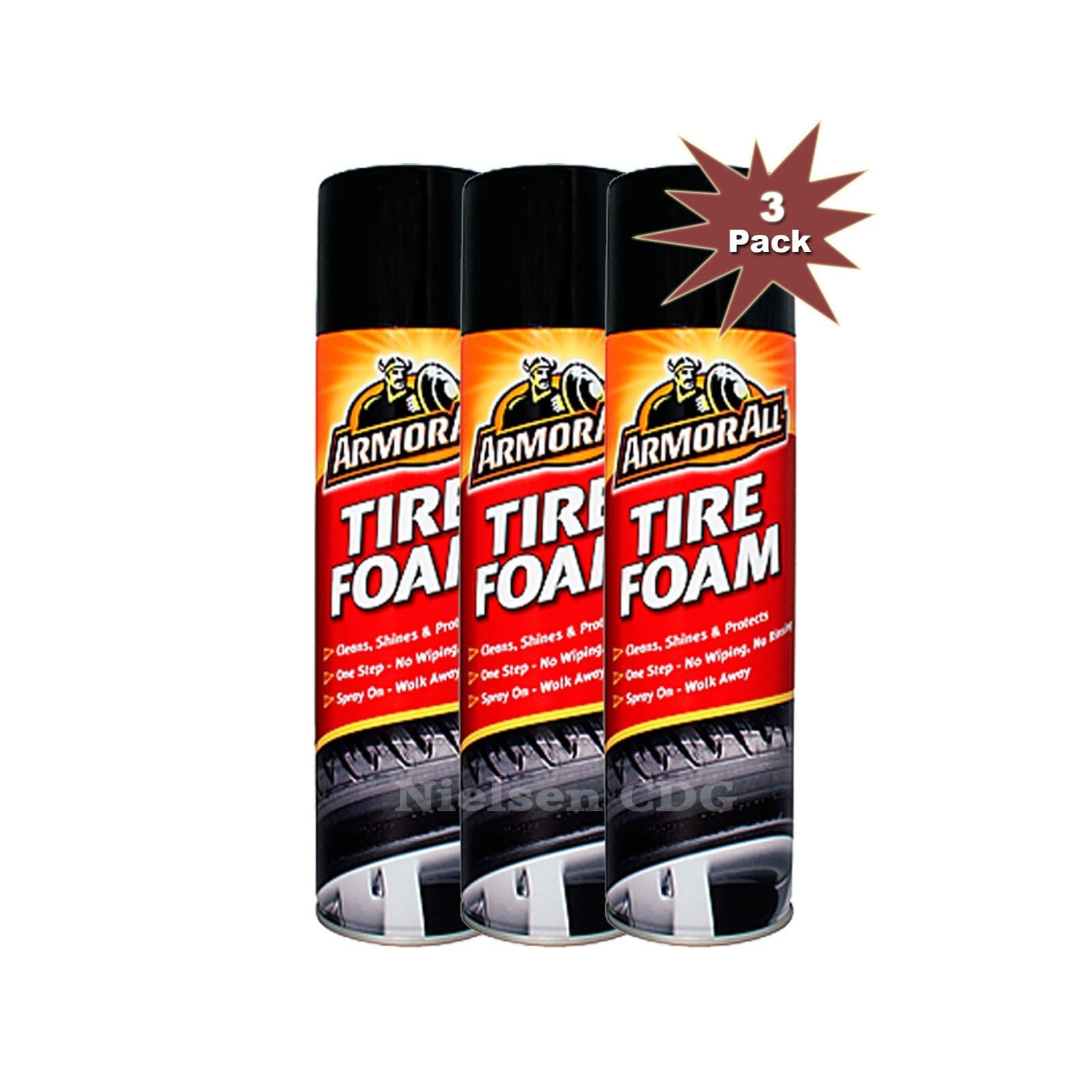 Armor All Tire Foam Cleaner 3x500ml = 3pk