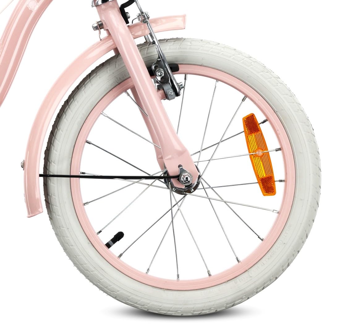 SUN BABY FLOWER BIKE RETRO Rower dziecięcy dla dziewczynki 14/16 cali