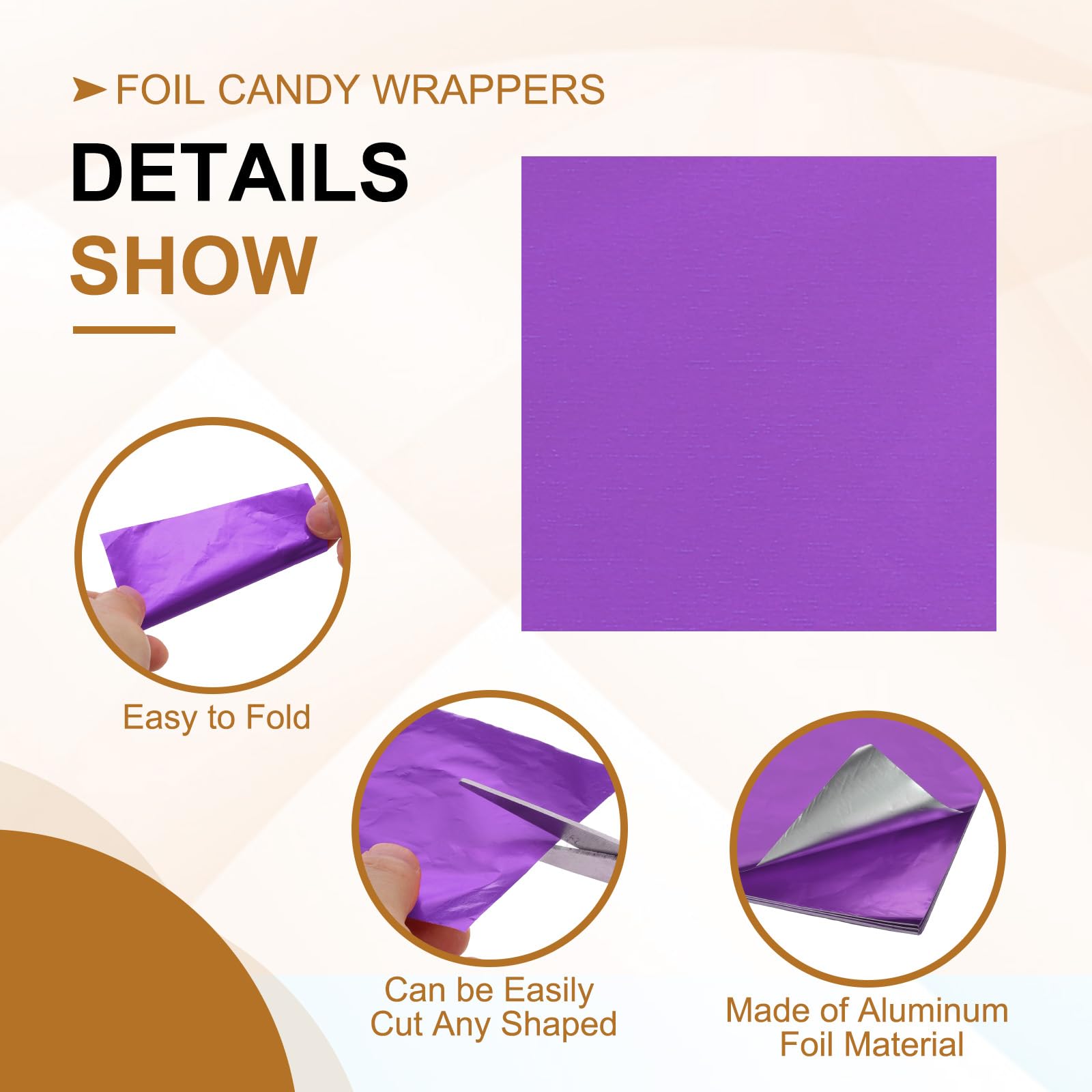 PATIKIL 4x4 Inch Foil Candy Wrappers - Image 3