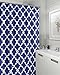 Moldiy Geometric Patterned Shower Curtain 72" x 72" - BULE