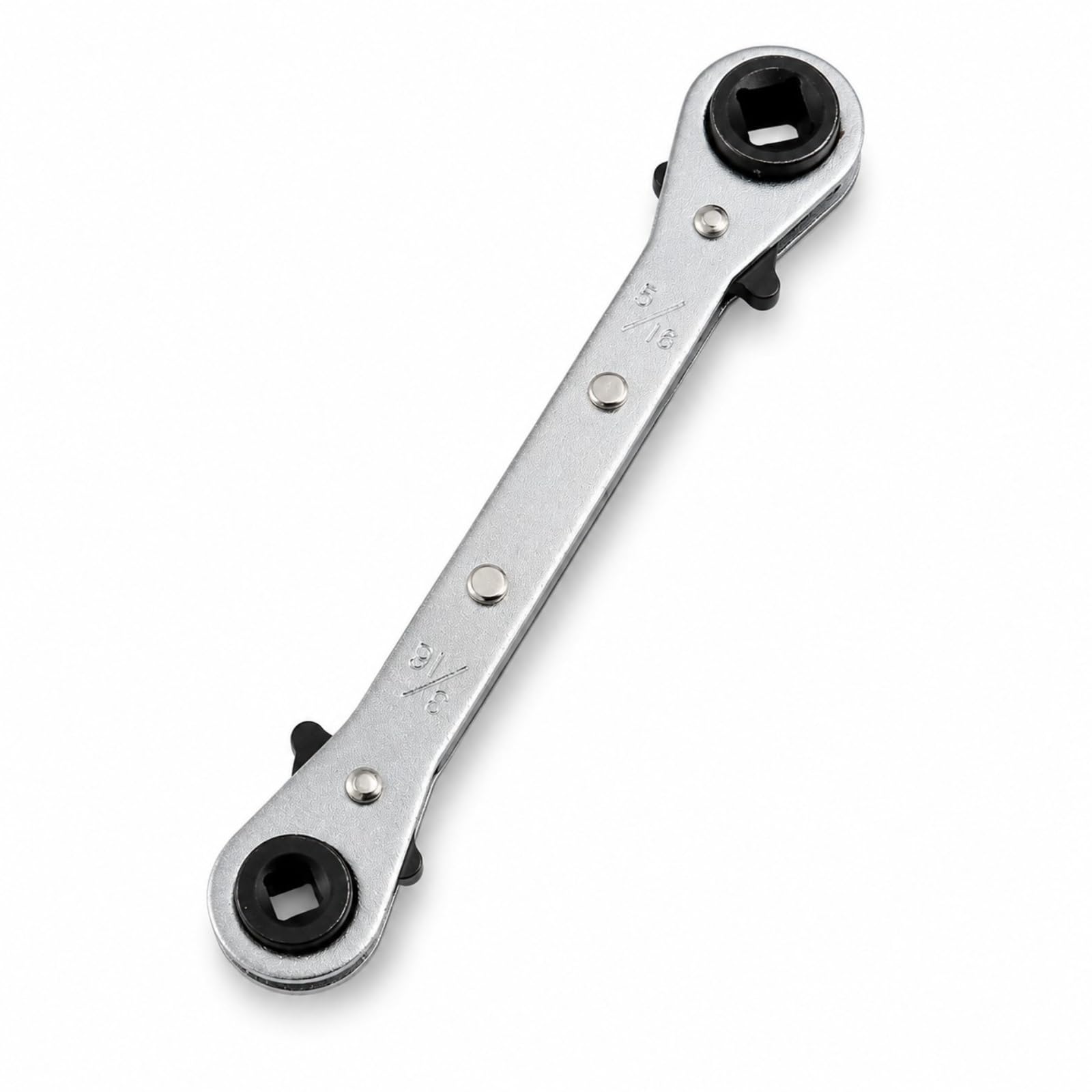 4-in-1 Bi-Directional HVAC Ratchet Wrench Chrome Steel for AC Repair