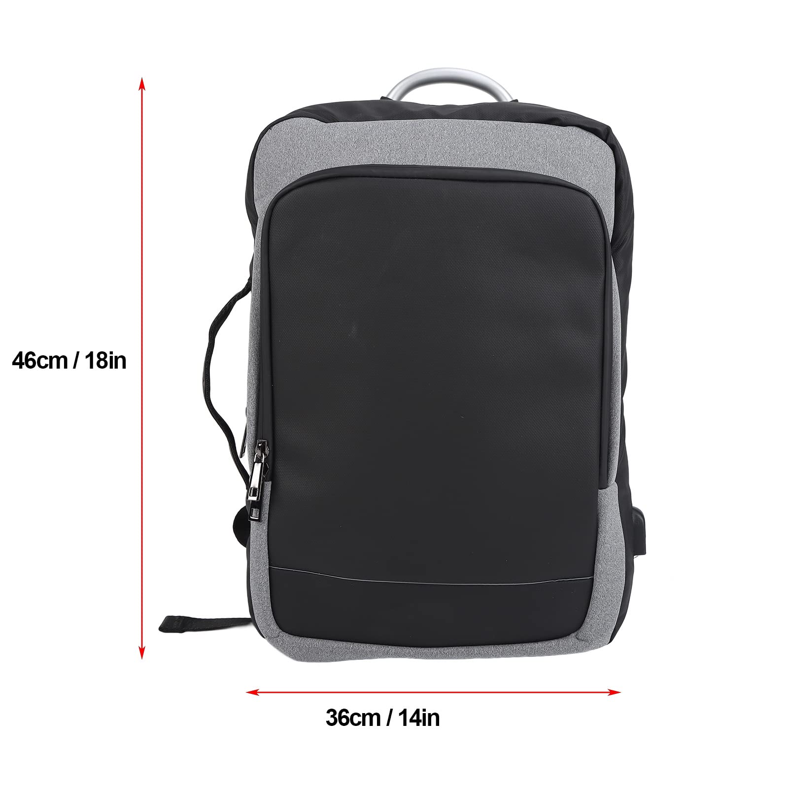Zaini, Zaino Portatile per Laptop in Acciaio Al Titanio per Viaggiatori in Viaggio per Lavoro per Impiegati