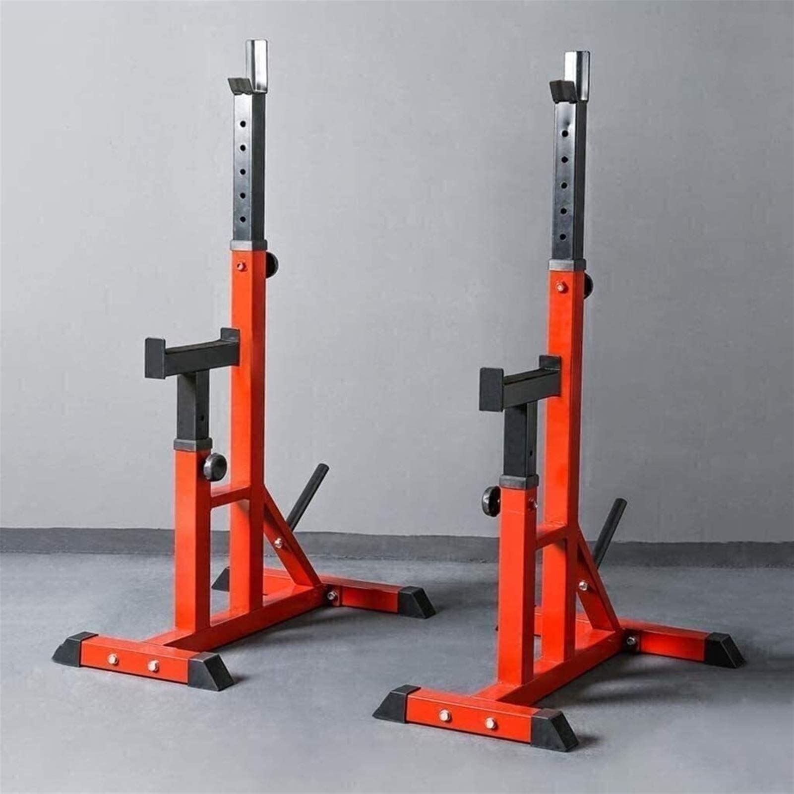 OTQEFTN Strength Training Fitness Exercise Equipment Adjustable Squat Rack Dipping Station Barbell Rack Dip Stand