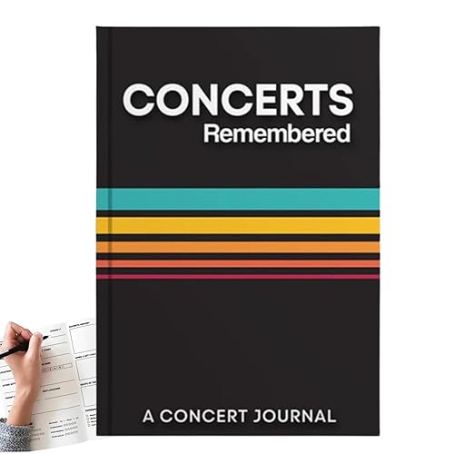 Konzert-Tagebuch, Konzertbuch, Lieblingskonzerte-Tagebuch, Konzert-Erinnerungen, organisieren Sie die Erinnerungen Ihrer Lieblingskonzerte,