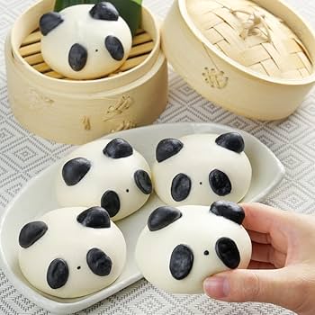 Amazon | 五十番食品 パンダあんまん 冷凍まんじゅう 5個セット