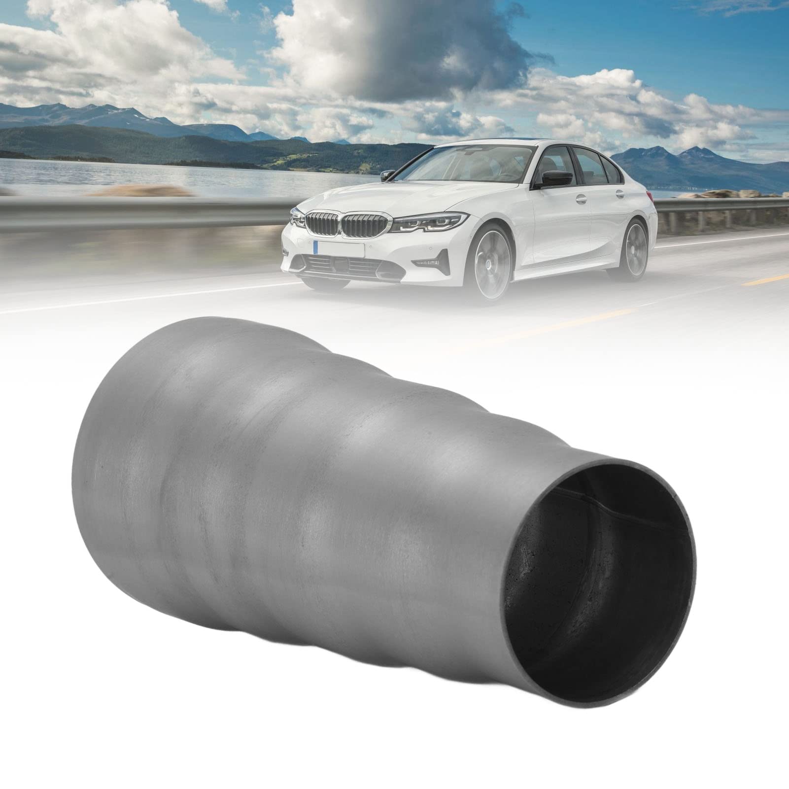 Connettore Universale Per Tubo Di Scarico A Cono 50mm-70mm - Riduttore A Gradini In Ferro Per Auto (5 Diametri: 50/55/60/65/70 Mm)