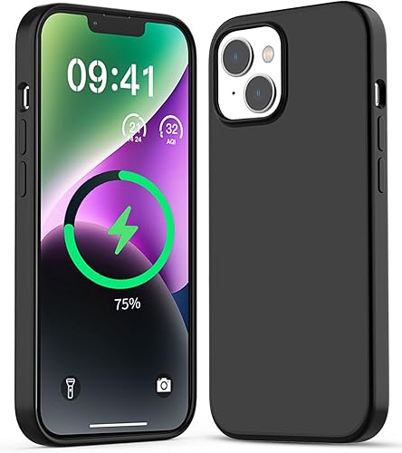 AICase Funda para iPhone 14 con protección completa del lente de la cámara + patrón de perro 3D, de silicona femenina linda probada en caídas de 10