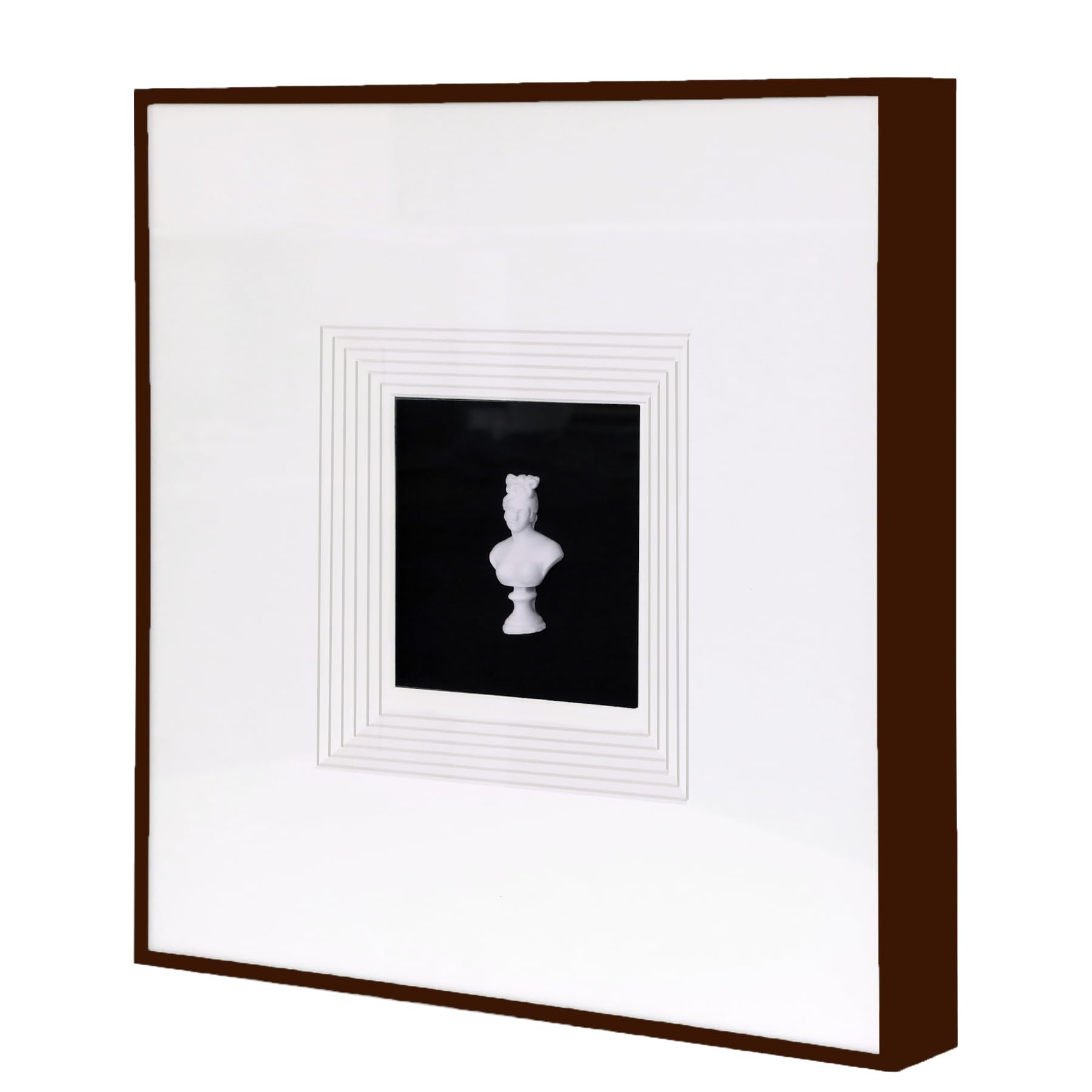 Photo 1 of Sculpture Wall Art,French Vintage Decor with Framed,Aesthetic Black Paintings for Home Living Room Bedroom Office and House Gallery artwork?15.8x15.8in?
