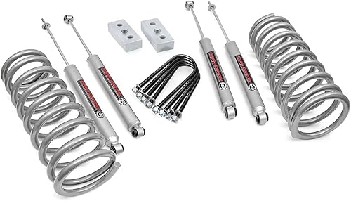 Rough Country - 343.20 - Kit de nivelación de suspensión de 3 pulgadas con amortiguadores Premium N2.0 para Dodge 03-10 Ram 2500 4WD Ram 11-13 2500