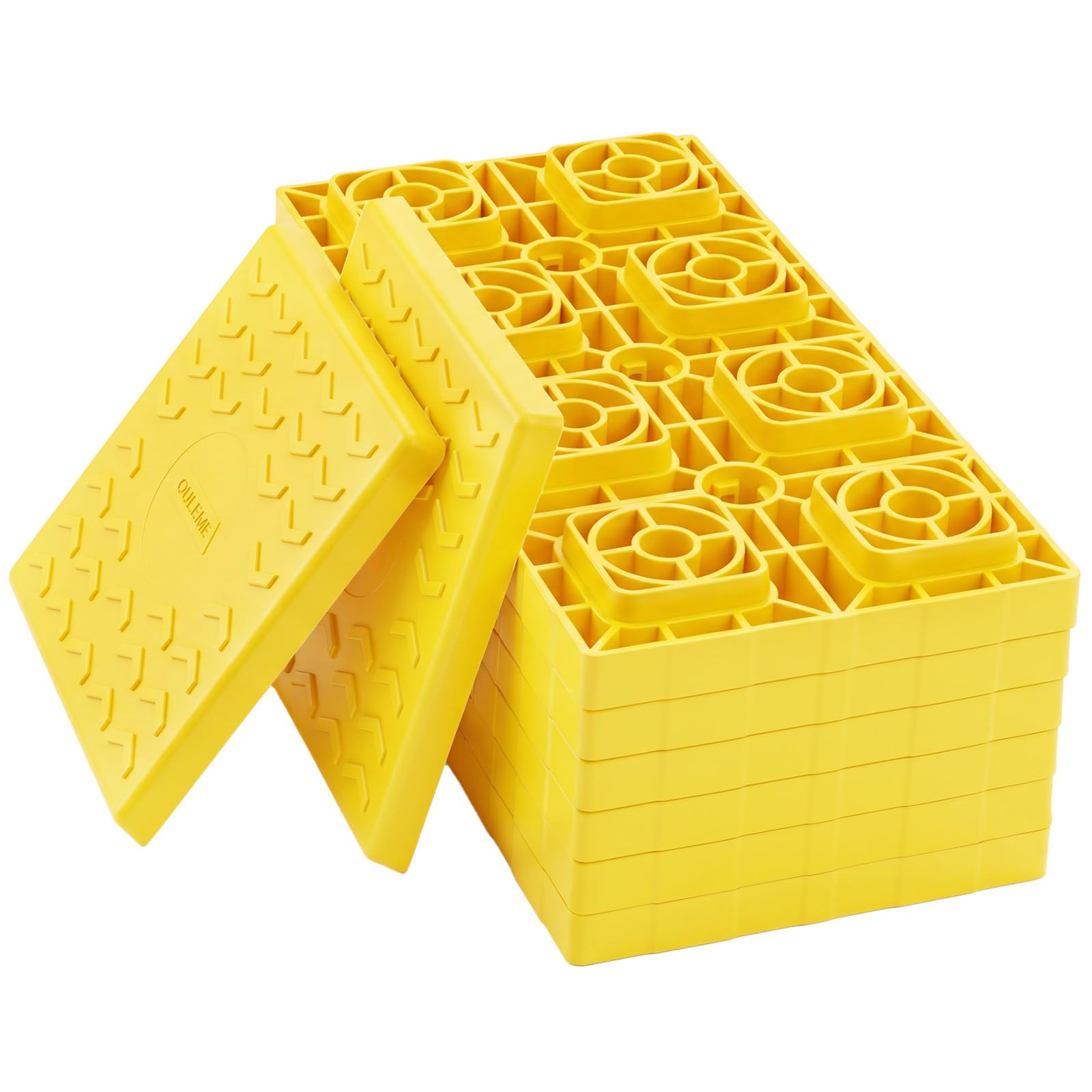 OULEME 8PK RV Leveling Blocks, 17"x8.5"x1" Stackable Camper Trailer Leveler