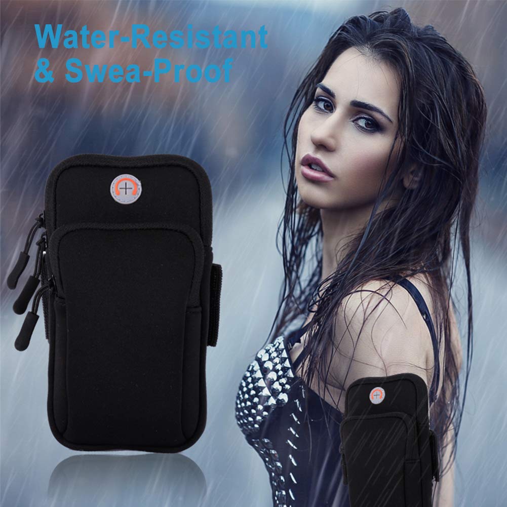 Bracciale Sportivo Universale Impermeabile Per Telefono 3.5-6.5 Pollici | 2 Tasche Per Corsa E Palestra - 4