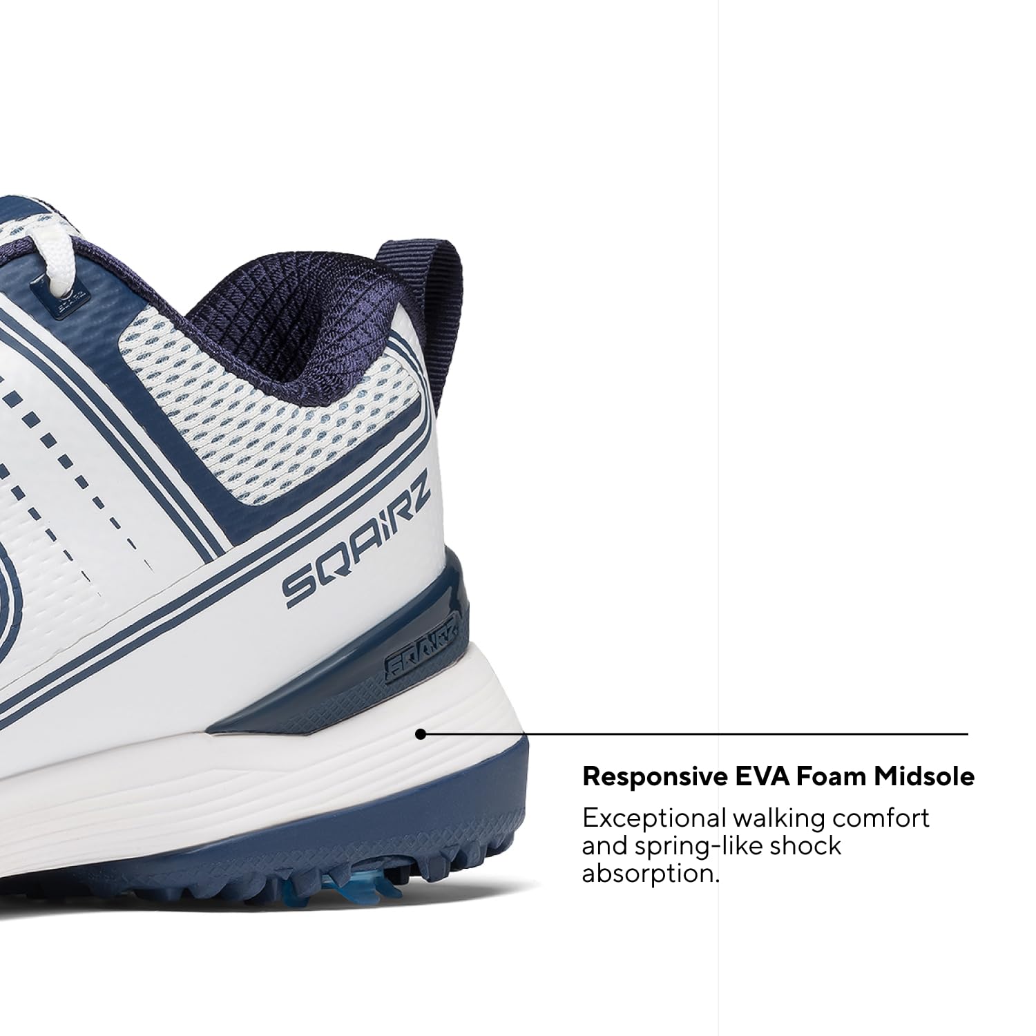 SQAIRZ Speed Mesh Herren-Golfschuhe, entworfen für Balance und Leistung, austauschbare Spikes, atmungsaktiv