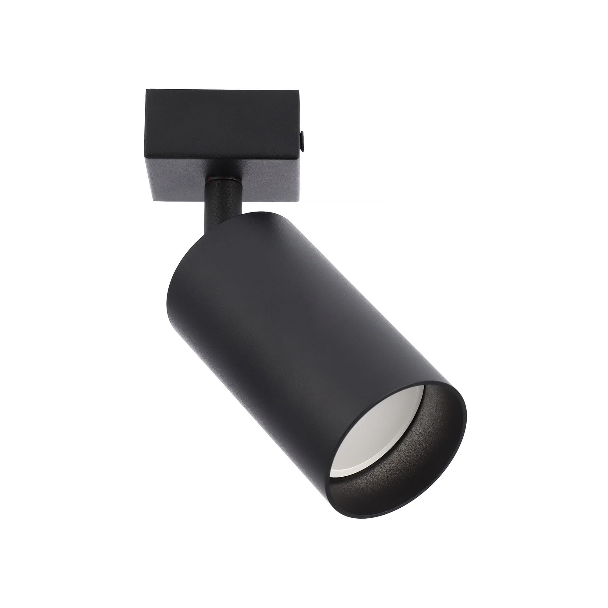 Edo Black Malga 1-Light Ceiling Spotlight Spotlight Ceiling Light Rotatable Gu10 Malga Black 1 Way Light, Gu10 Bulb Base, Black Spot Light Bar Indoor, Adjustable Light Ceiling Spot Lamp For Kitchen Bedroom Hallway, Bulb Not Included