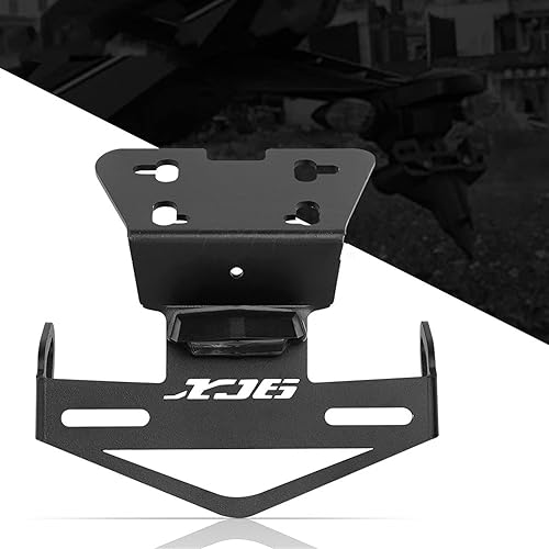 Miniatura 3 de Soporte protector de licencia para Yamaha XJ6/Diversion/F XJ6N XJ6F XJ6S FZ6R 2009 2010 2011 2012 2013 2014-2017 Soporte de montaje de placa trasera