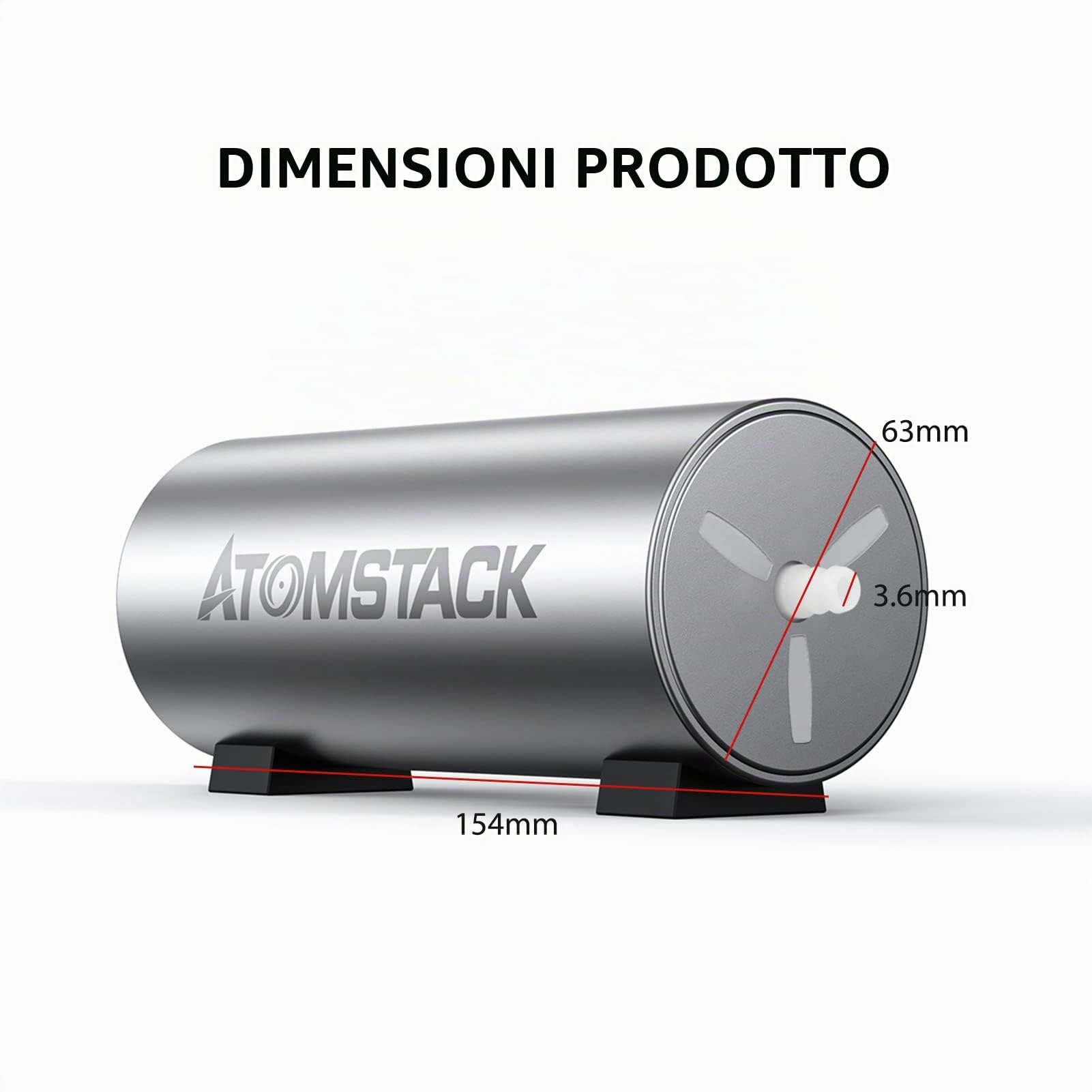 ATOMSTACK Air Assist Set 30 L/min supporto aria regolabile per incisore laser Gravier, rendere il taglio più pulito e liscio