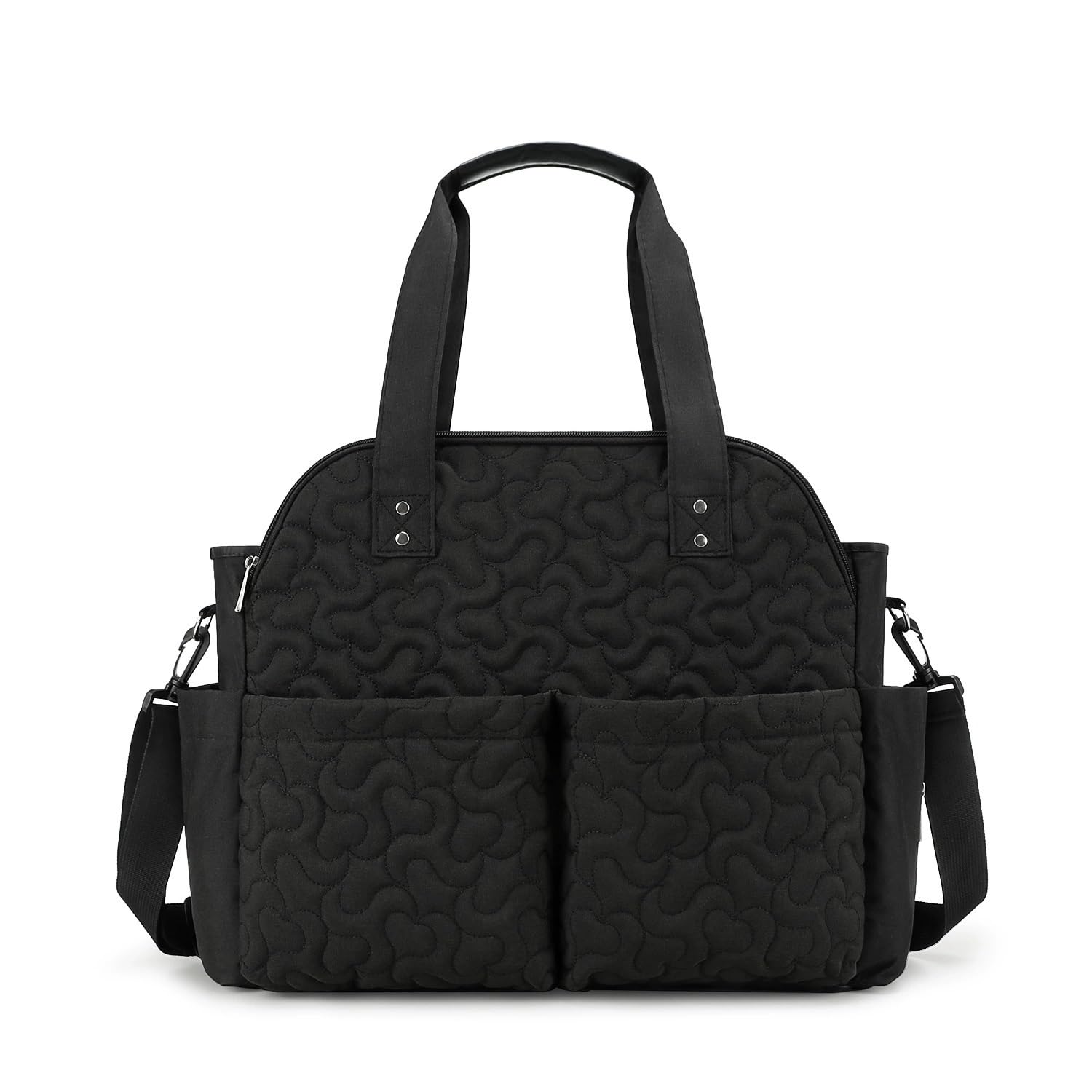 MEYTEILAY Diaper Bag Tote Large Multi-Function Baby Changing Bag for Mom Travel Nappy Bag for Women (Black)