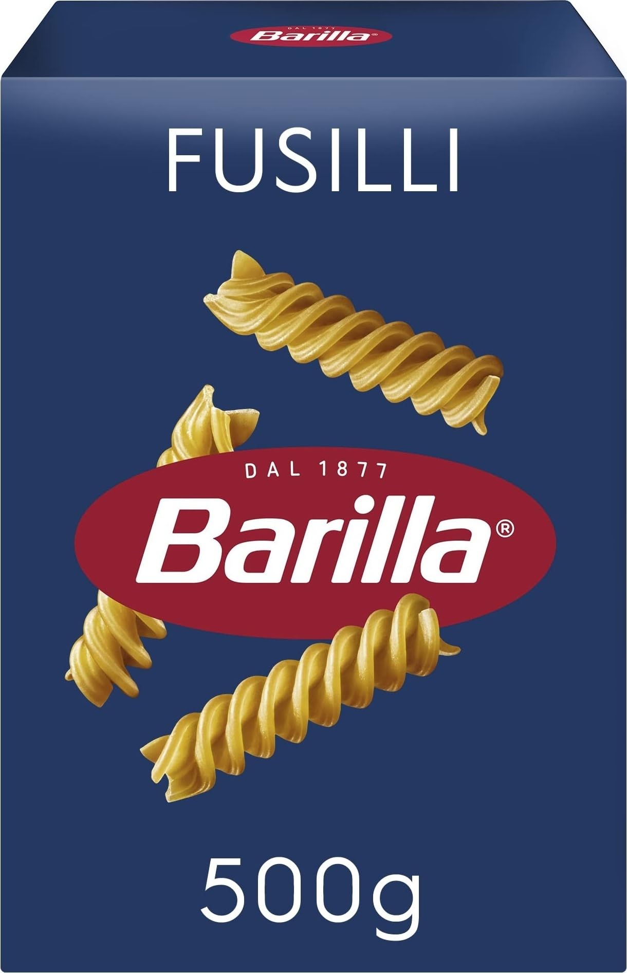 Barilla Fusilli Pasta 500g – Durum Wheat, Non-GMO, Kosher Certified