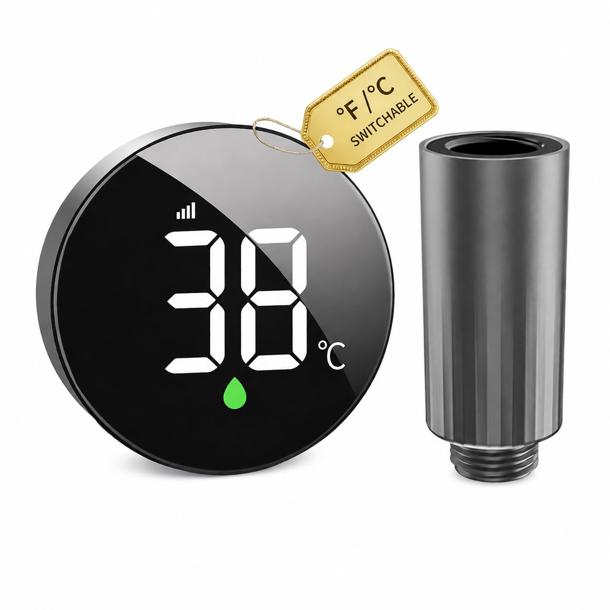 MX08 Shower Temperature Display, Shower Thermometer, ℃ / ℉ Switchable