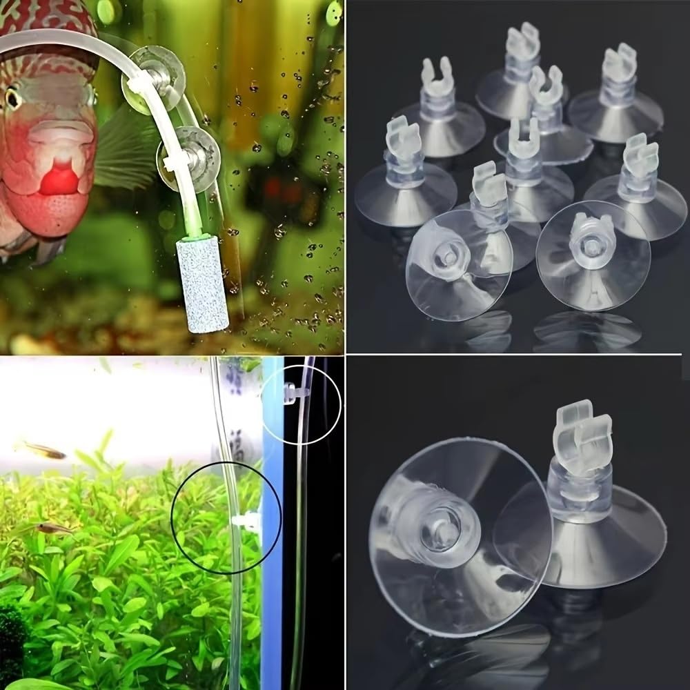 10 Ventosas De Goma For Acuario, For Manguera De Aire Y Bomba