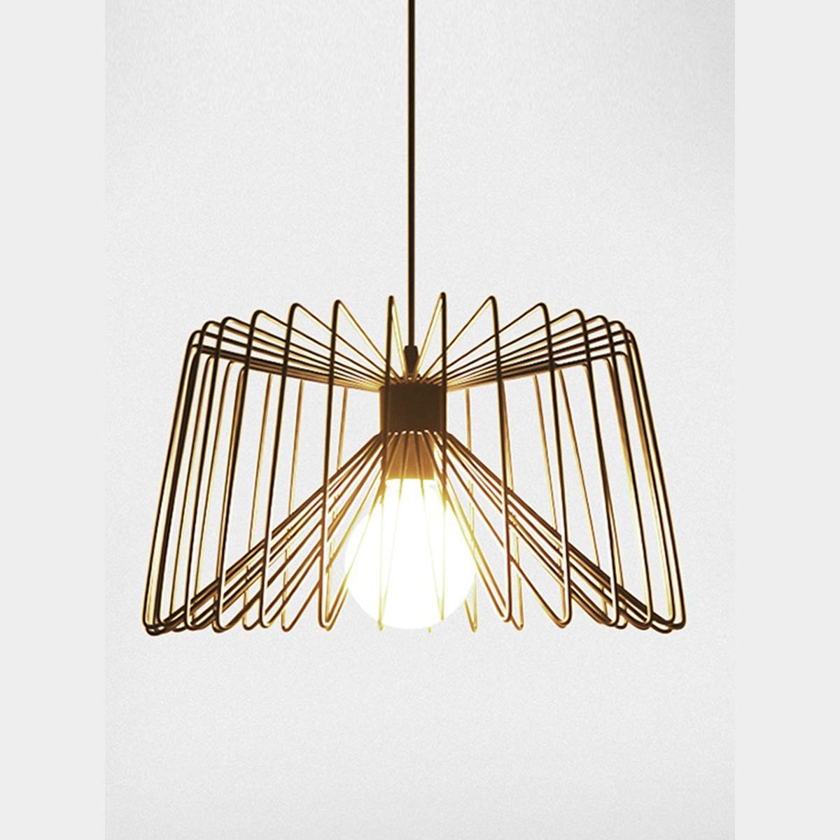 Lampada a Sospensione Durevole retrò Singola Frisbee Gabbia per Uccelli personalità Creativa Lanterna Lampada a Sospensione per corridoio Bar Ristorante Negozio di Abbigliamento lampadario lampadario