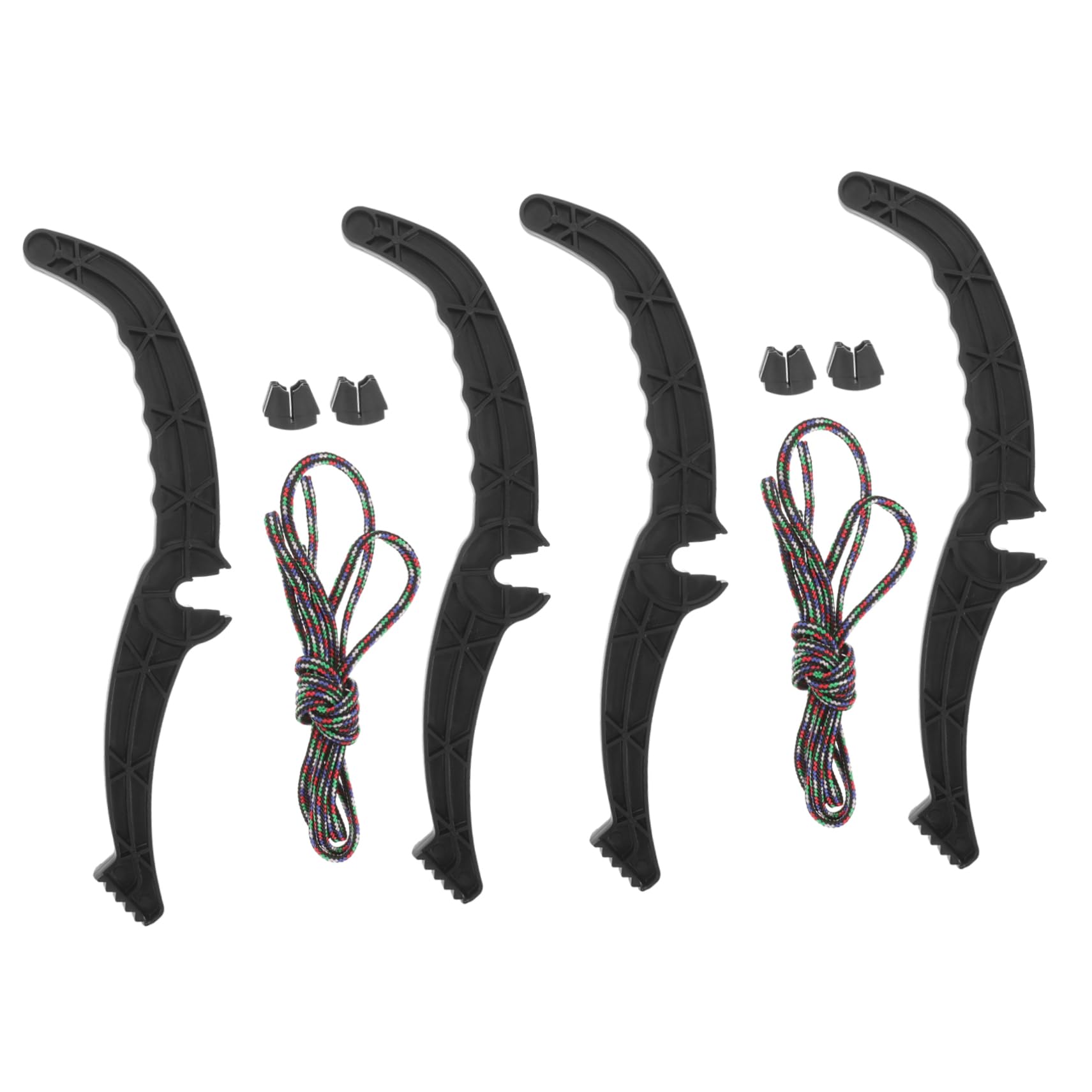 GANAZONO 10sets Professional Snowboard Brake Pad Handle Durable Plastic Ski Brake Levers Rope for Outdoor Skiing Accessories Easy Installation Comfortable Control