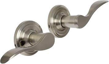 Weslock Right Handed Bordeau Lever Bed/Bath Set - Traditionale Collection - R0610UNUNDI20 - Satin Nickel
