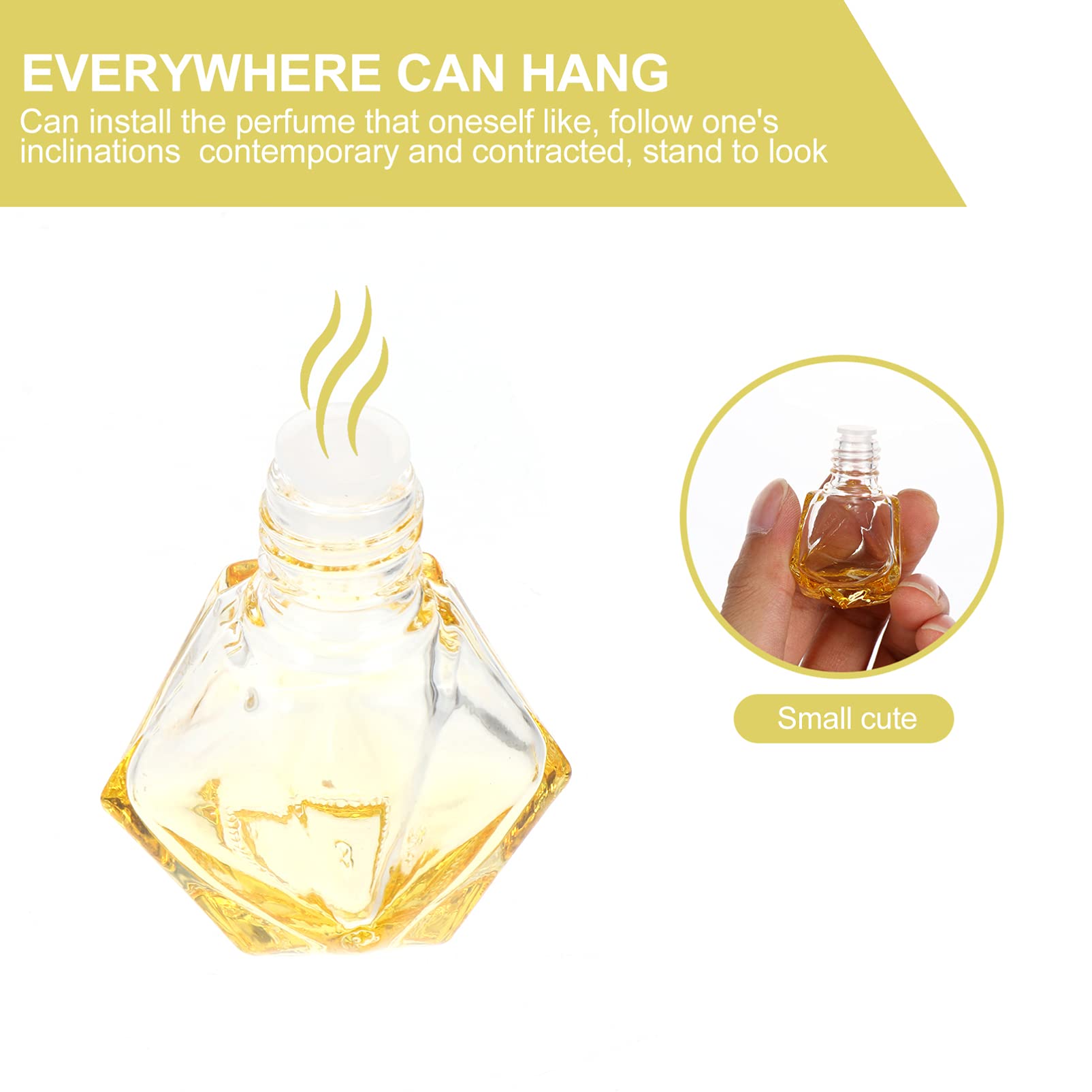 15stücke Auto Aromatherapie Flasche Diffuser Hängende Parfümflasche Eleganter Duftspender Für Auto Geeignet Für Ätherische Öle Und Raumduft