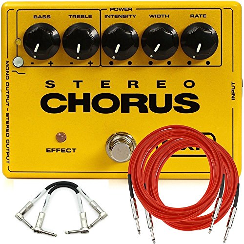 MXR M134 Stereo Chorus Analog Guitar Effect Pedal + Cables