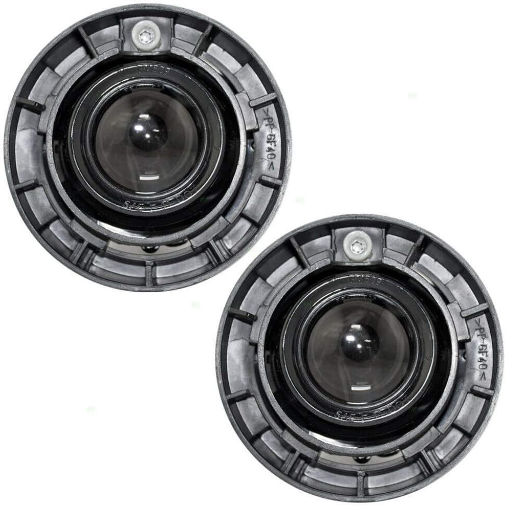 KarParts360 For 2005 06 07 08 2009 Pontiac G6 Fog Light Assembly Driver and Passenger Side Pair w/Bulbs Replacement For GM2592149 | 15162675