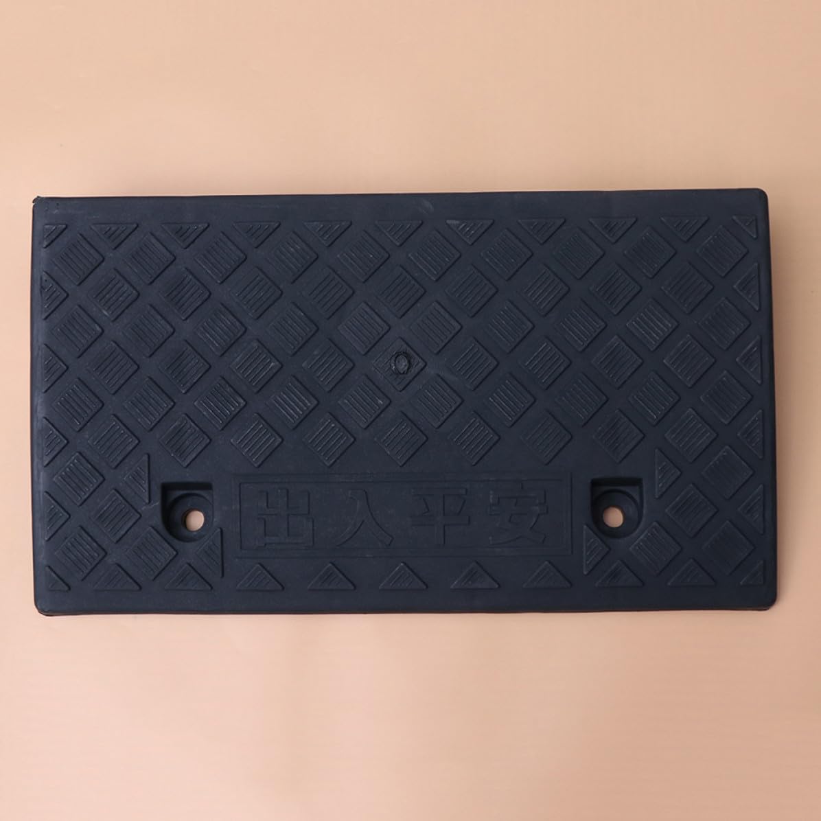 Rampa para Silla de Ruedas para Coche Diseño Negro de Plástico, Fácil Instalación y Respaldo Autoadhesivo para Umbrales y Entradas Hogar