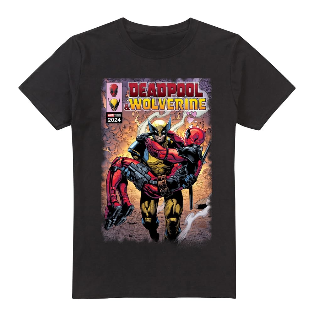 Marvel  Black Wolverine Saves Deadpool in Size XX-LARGE, Sports Direct