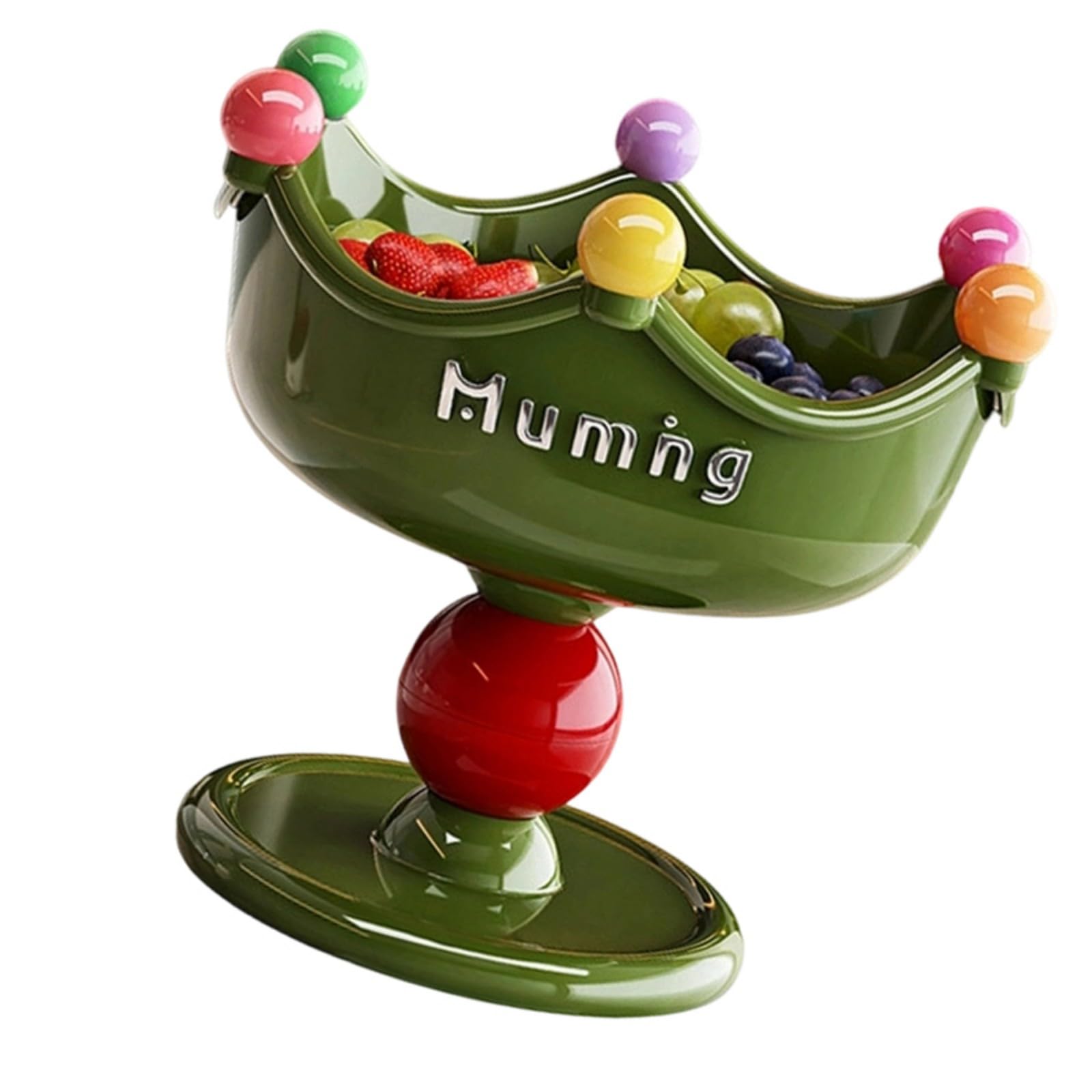 Whoasyst Creative Kitchen Sink Strainer and Serving Tray Set for Fruits Small Fruits Snacks Perfect for Daily Use PP ABS Salad Bowl