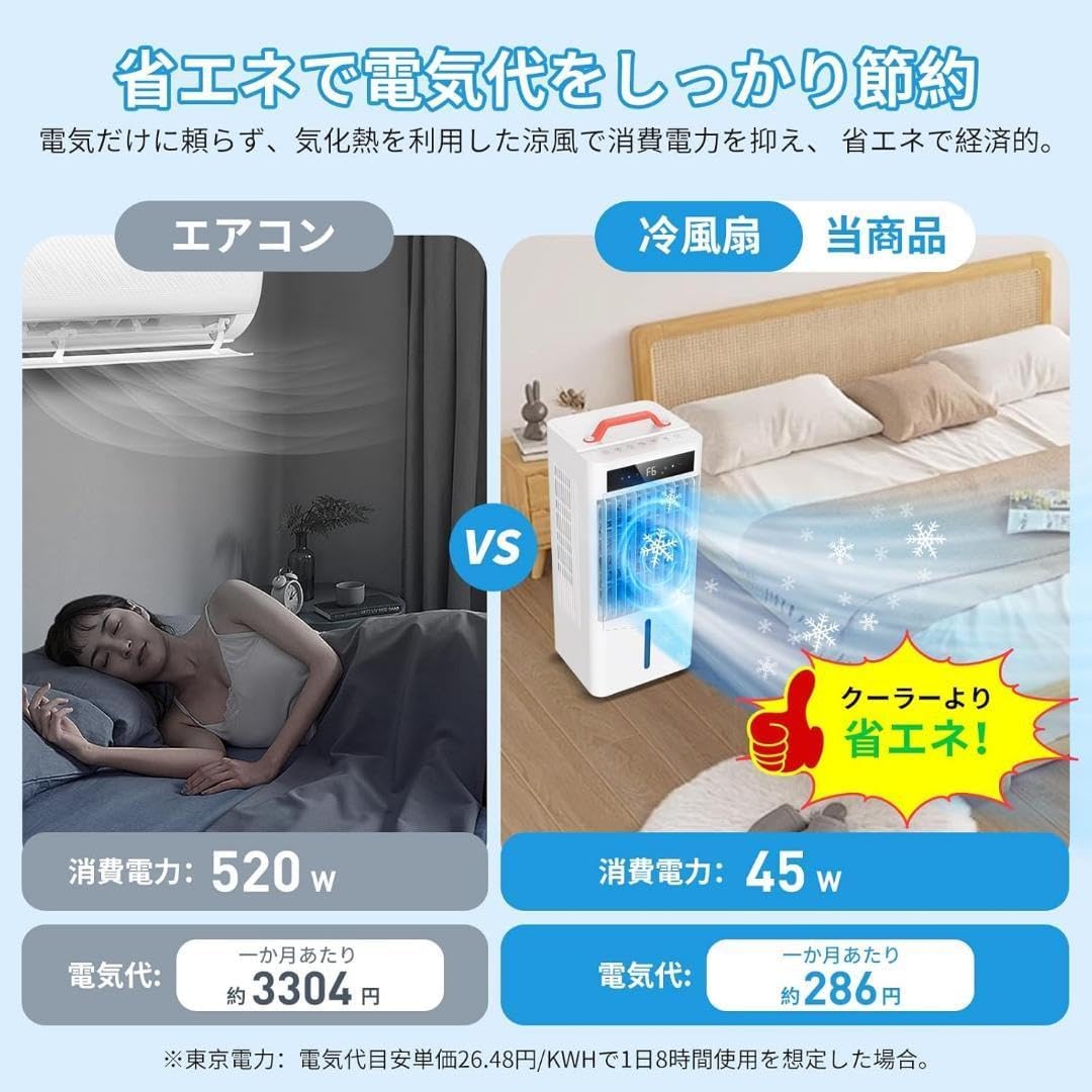 冷風機 冷風扇　スポットクーラー　静音 首振り　リモコン　タイマー　節電 Amazon.co.jp: 冷風機 冷風扇 【2024年新登場 ・冷感