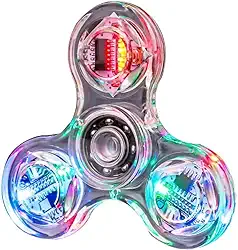 SPINER LUZ LED CRISTAL GIRATÓRIO ALIVIO DE STRESS