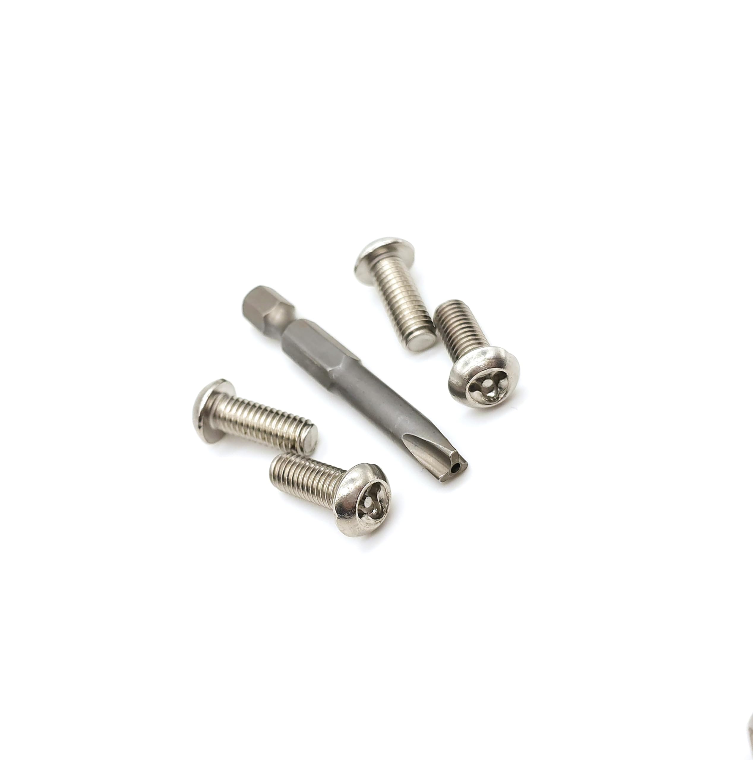 Y-Torx - Viti di sicurezza in acciaio inox, viti a testa bombata con foro speciale, Torx con viti, con punta, V2A, anti-furto, anti-manomissione M4, M5, M6