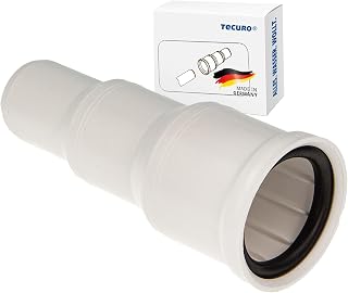tecuro Reduzierstück Ø 32/40/50 mm, für Geruchsverschluss, Kunststoff weiß