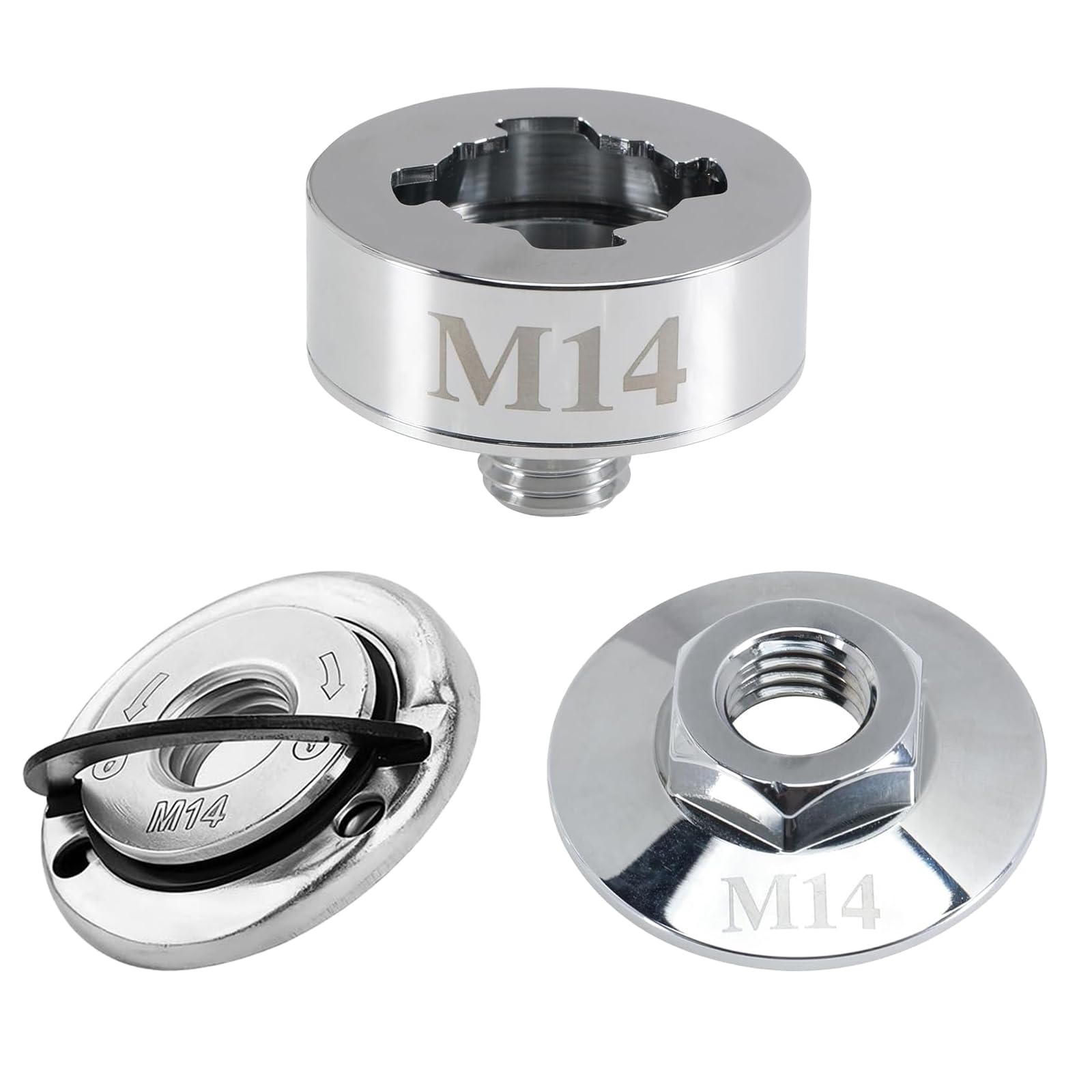 Adaptateur X-LOCK vers M14, 3 Pièces pour Meuleuse d'Angle, Compatible avec Système Bosch X-LOCK, Jeu d'Adaptateur à Verrouillage Rapide pour Disques à Tronçonner et à Meuler