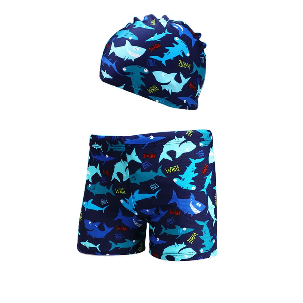 XIVISTO Niños Bañador con Gorro Bebé Boxer de Natación Traje de Baño Protección UV 3-11 Años