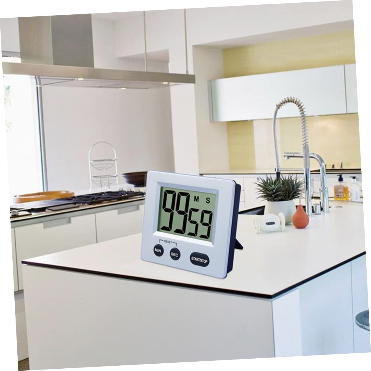 Relojes de Pared 3 uds, Reloj Despertador, Reloj de Cuenta atrás para Cocina, Reloj electrónico de Aprendizaje para Estudiantes, Temporizador de atracción magnética para estudiant