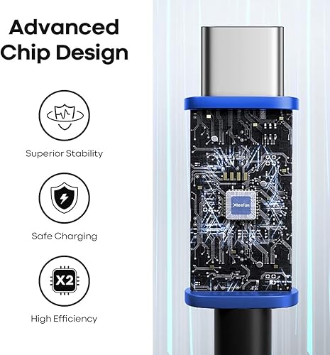 Miniatura 9 de CLEEFUN Cable USB C largo, 26 pies26.2 ft USB A 2.0 a tipo C, cable de carga trenzado de nailon compatible con controlador PS5, interruptor, Galaxy