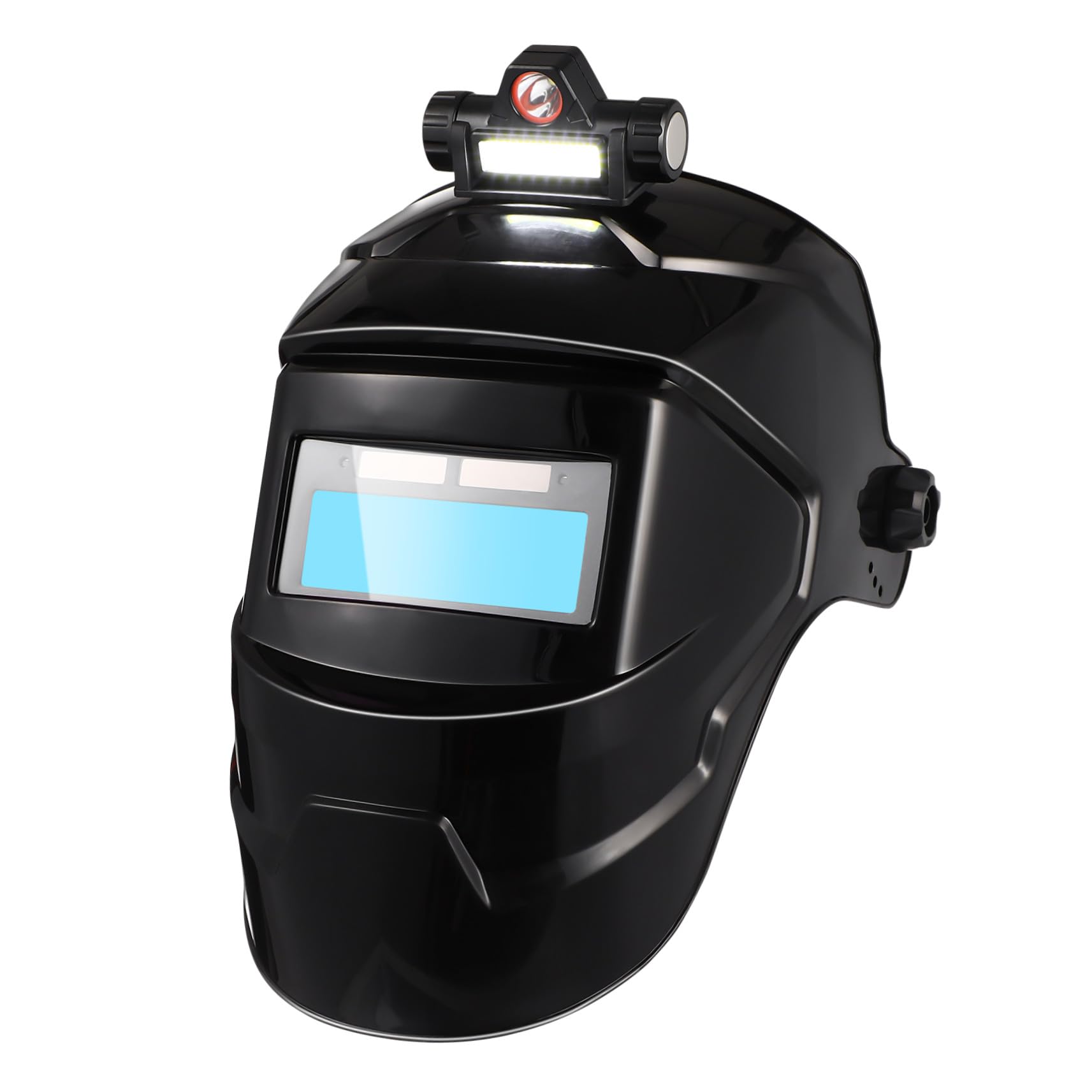 Maschera Protettiva per Saldatura a Mezza Copertura Pp Nera | Schermo Ampio Oscuramento 8 Livelli, Fascia Regolabile Imbottitura Traspirante, Uso Indoor