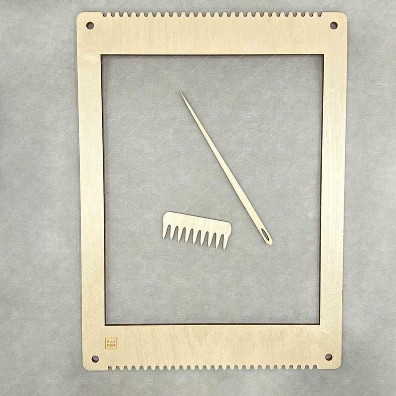 American Elm Wooden Weaving Loom Kit 4 Sizes DIY Craft Frame Set for Yarn, Thread & Textile Art. 1